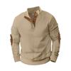 Lässiger Herren-Sweatshirt mit Strickjacquard-Stoff für Herbst-Winter-Mode