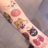 Sailor Moon Waterproof Anime Tattoo Stickers: Colorful, Long-lasting, and Concealing