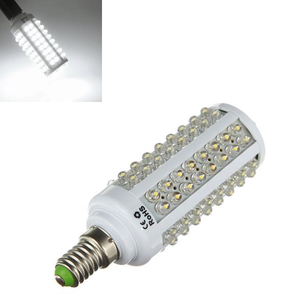 

110/220 В E14 108 светодиодов 5 Вт, чистая белая кукурузная энергосберегающая лампа высокой мощности