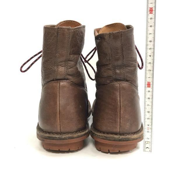 Trippen Celokožené šněrovací krátké polokozačky Velikost 39 24.0-25.0 Hnědá Vintage kůže(POUŽITÝ)