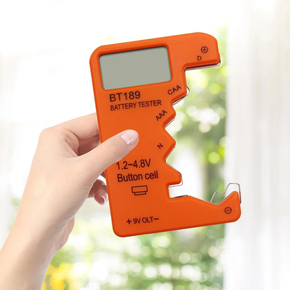 Digital Battery Tester LCD Display AA/AAA/9V/1.5V Button Cell Battery Capacity Check Detector Capacitance Diagnostic Tool