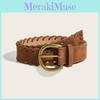 Womens Fashion Belt With Vintage Handcrafted Rope And Pin Buckle For Casual And Office Wear
