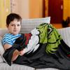 Christmas Cartoon Green Devil Blanket Christmas Gift Flannel Blanket Digital Print Blanket