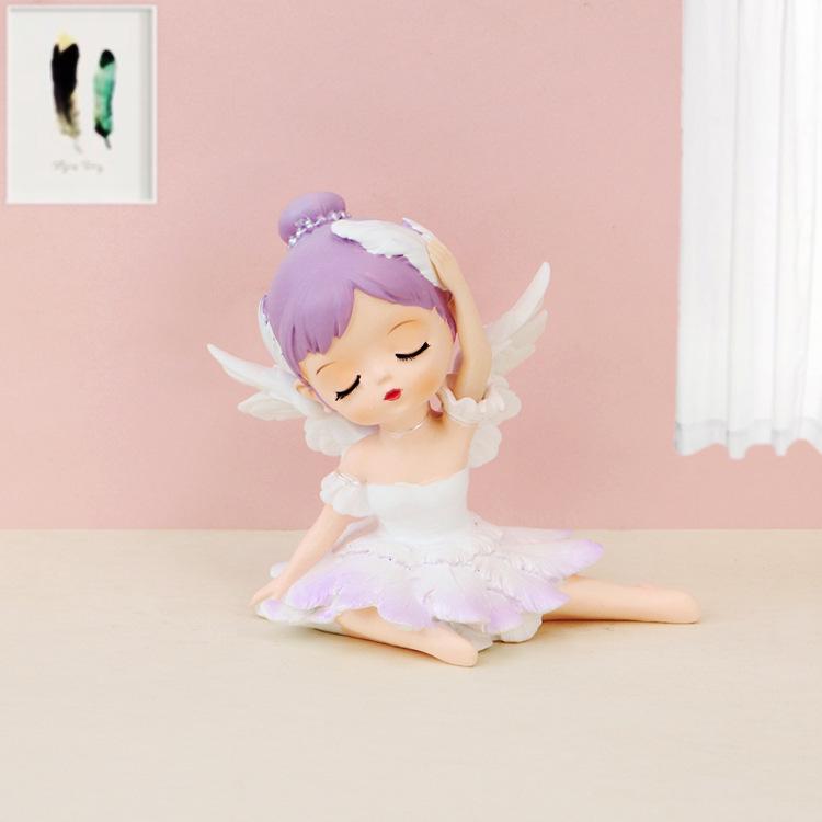 Nordic Ballet Girl Ornament for Car, Cake, or Desk Decoration