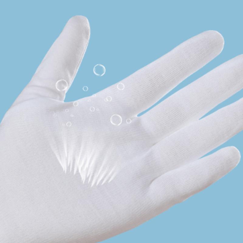 Protection Gloves White Thin Quality Sweat Absorption Driving Working Household Cleaning Tool for Women Men High Stretch Durable