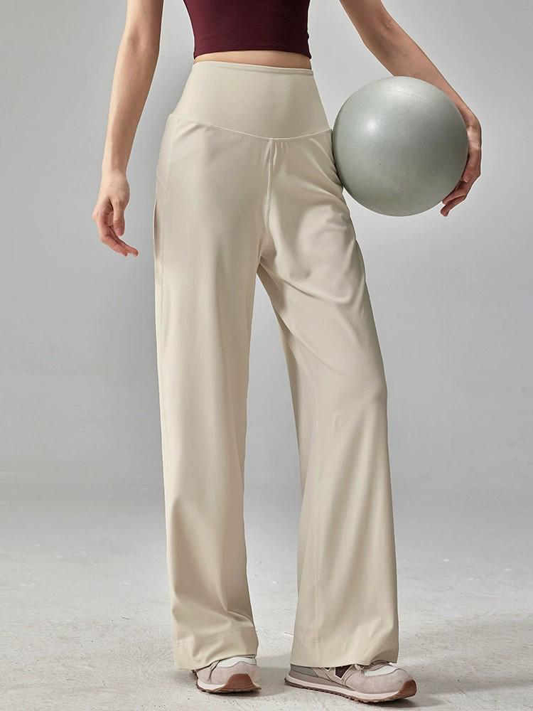 Women's Autumn Slimming Straight-Leg Yoga Pants: Casual, Loose, Plus Size Fitness and Running Trousers