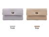 Korean Style Women's PU Long Wallet: Chic Card Holder & Coin Purse with Fashion Lock.