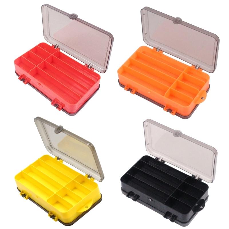 13 Grid Double Sided Fishing Tackle Box Placing Baits Plastic Tackle Box Waterproof Portable Lure Storage Container