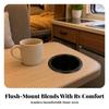 Flush-Mount Recessed Cup Holder Easy To Install Embedded Plastic