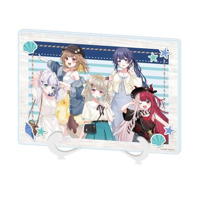 Million Production 01 Group Illustration Summer Date Ver. [Original Illustration] Acrylic Art Board [A5 Size]