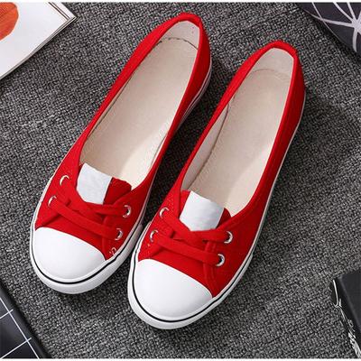 Women Casual Flats Lace Up Shallow Shoes Autumn 2025 Fashion Comfortable Female Canvas Loafers Vulcanized Shoes Ladies Footwear