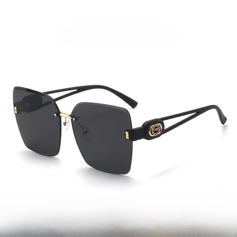 Vintage Unisex Square Frame Sunglasses With Polarized Uv400 For Fashionable Travel And Parties BlackFrameDarkLens