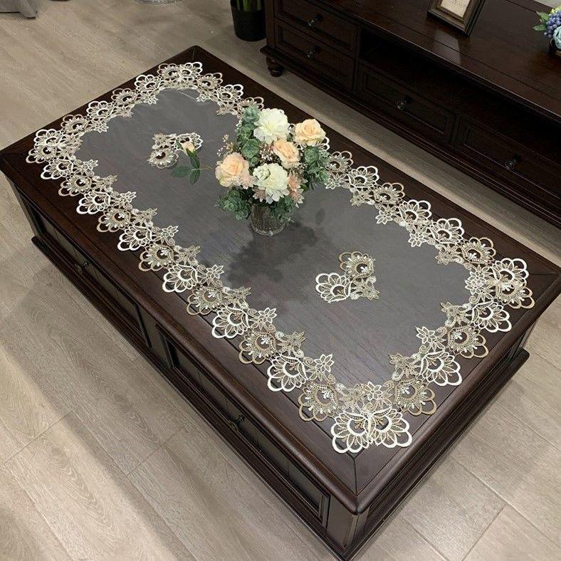 Table Cloth Lace Retro French Style Decorate Fashion Design Anti-dirty Popular Home Textile Rectangle Living Room Daily Simple