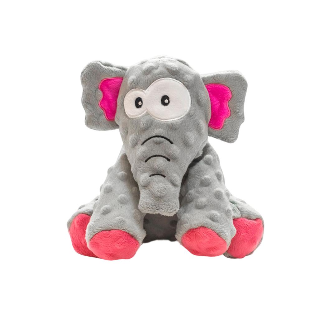 Durable Dog Chew Toy Plush Elephant Shape Soft Stuffed Pet Toy for Puppies and Small Dogs Interactive Play and Teething Relief