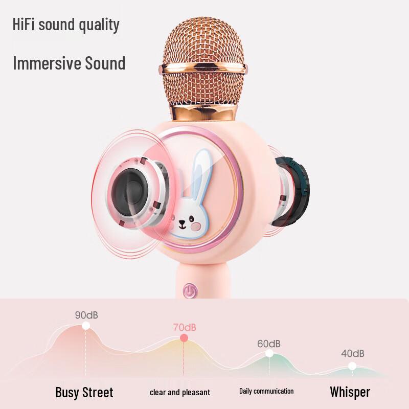 Soaiy MC39 AI Wireless Karaoke Microphone Speaker