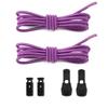 New 1Pair/3Pair Round Elastic Shoelace Unisex Quick-Release Shoelaces No-Tie Laces for Sneakers and Boots Shoe Laces