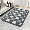 Modern Simple Toilet Absorbent Quick Dry Dirty Mat Bathroom Door Non-slip Wear-resistant Diatom Mud Mat