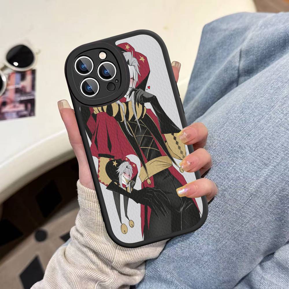Anime The Freak Circus Pierrot Leather Phone Case For IPhone 16 15 14 13 12 11 Pro Max Plus Shockproof Cover