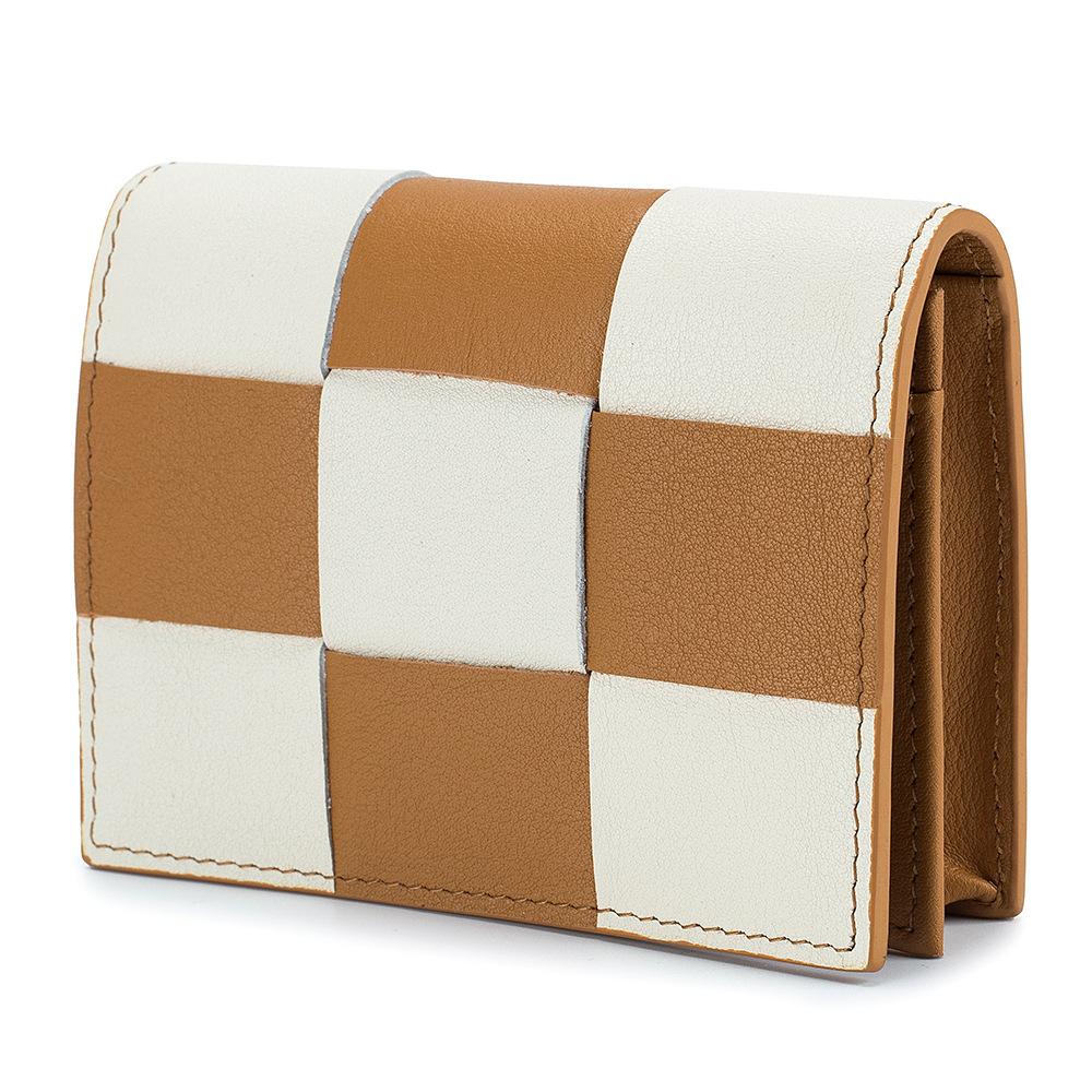 New ultra-thin change bag, business card bag, high-end ins style, high-end sense woven card bag, small and exquisite for women