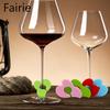 Silicone Red Wine Glass Label Sticker Champagne Glass Pendant Anti-confusion Mark Party Wine Label Bar Supplies Mark Fairie