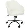 46-56 cm Velvet-feel Office Chair - Cream