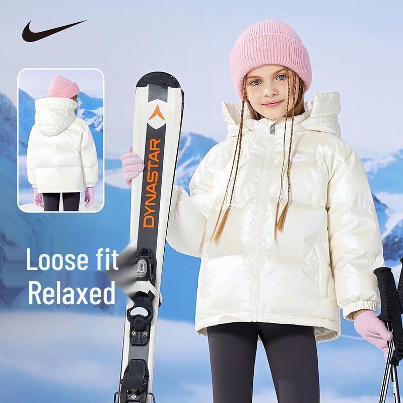 

Nike Женская короткая пуховая куртка со съемным капюшоном 120 /60 (110-116cm)