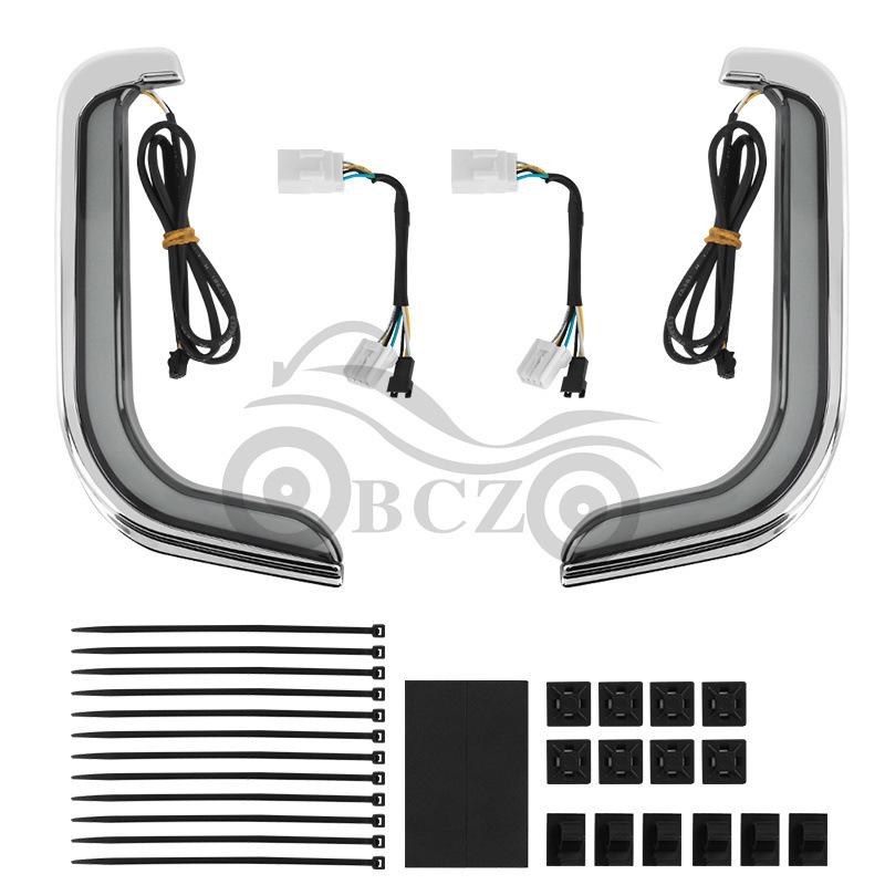 Harley Street Dual Glide Leg Shield Lights for CVO Road King Turn Signals (1996-2013)