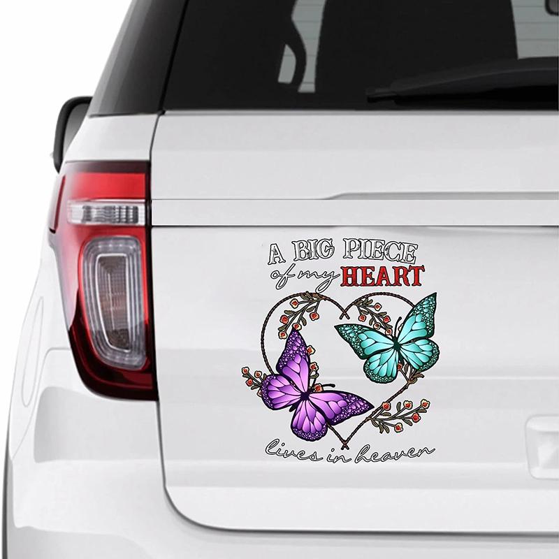 Creative Colorful Butterfly Pattern Car Sticker Car Scratch Masking Sticker Motorcycle Sticker PVC Waterproof Sticker