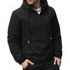Men's Solid Color Half-Zip Sweatshirt Hoodie Men's Sports Large Size Casual Sweatshirt