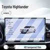 25 Toyota Highlander Center Console Tempered Glass Navigation Screen Protector