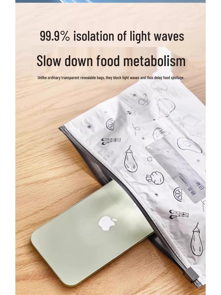 Potravinářské hliníkové fóliové zipové úložné sáčky pro uchovávání čerstvosti, mrazení masa a zeleniny