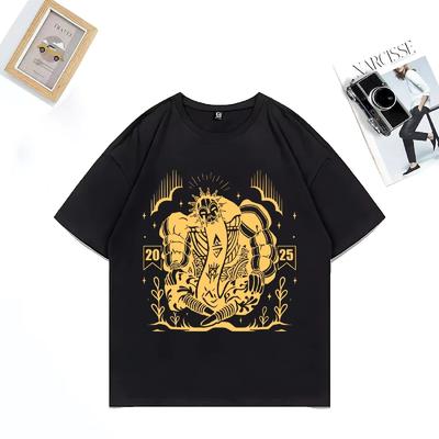 Clair Obscur Expedition 33 Esquie Grafisk T-shirt herr dam Bomull kortärmad T-shirts Hip Hop streetwear Unisex Översized Tee