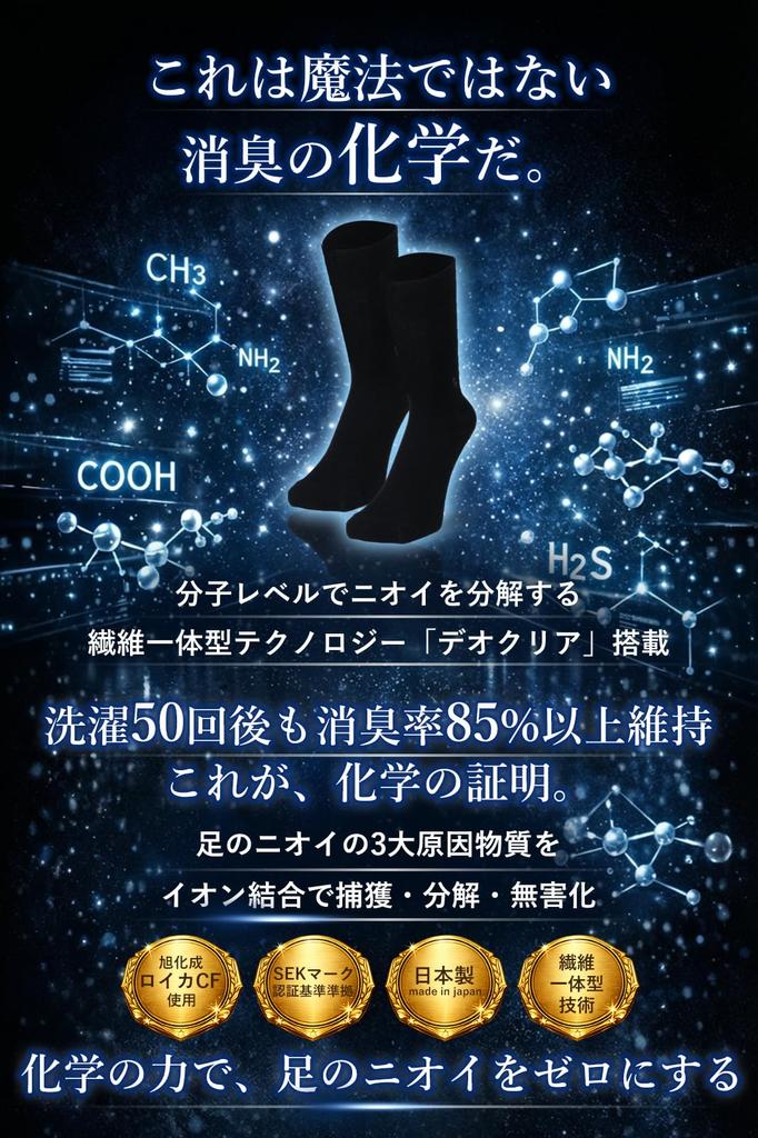 [Männer, tragt diese ohne zu zögern!] 100% Baumwolle, Wissenschaftlich erwiesen geruchshemmend und antibakteriell, Hergestellt in Japan, Asahi Kasei Royca CF Verwendet, Herren