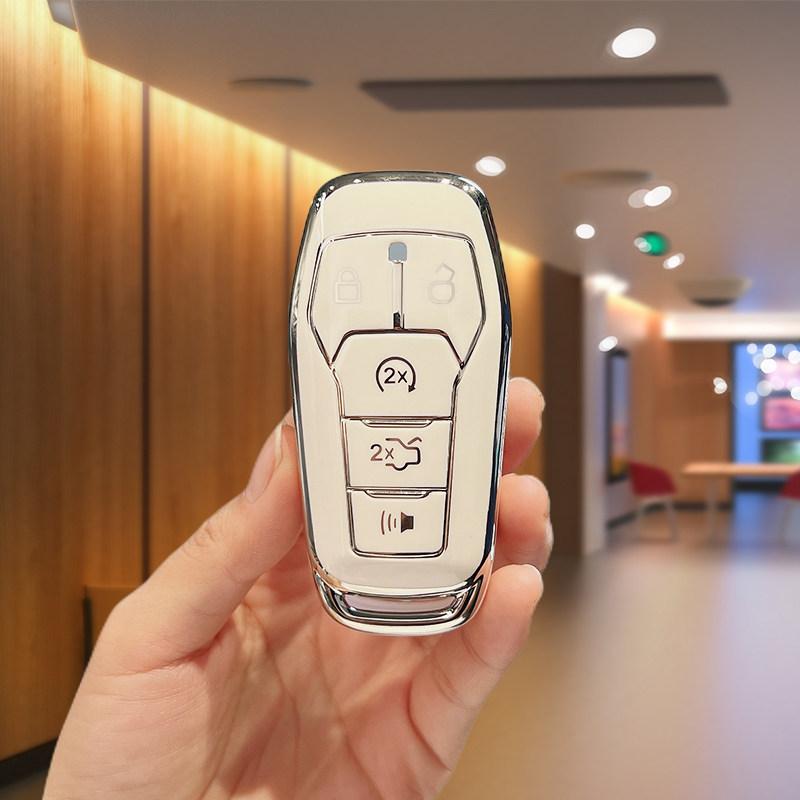 Tpu Car Key Cover Case For Ford Fusion Mondeo Mustang F-150 Explorer Edge Shell Fob Accessories