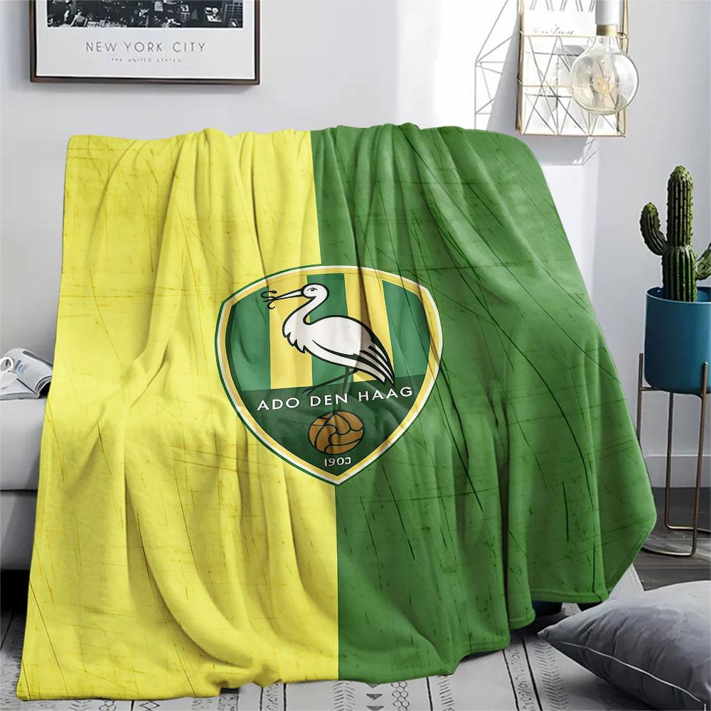 1PC ADO Den Haag Patterned Flannel Blanket Suitable For All Seasons for Home Decor Warmth and Comfort Gifts Holiday Present