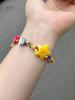 Colorful Dopamine Sweet Rainbow Star Bracelet with Elastic Cord