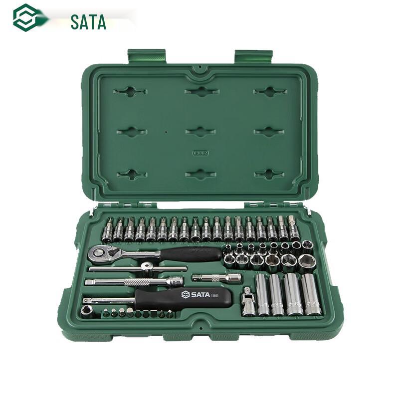 SATA 09002 52-Piece 1/4-inch Drive Socket Set