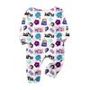 Prints Family Matching Long Sleeve Tops+Pants Set Family Matching Sets
