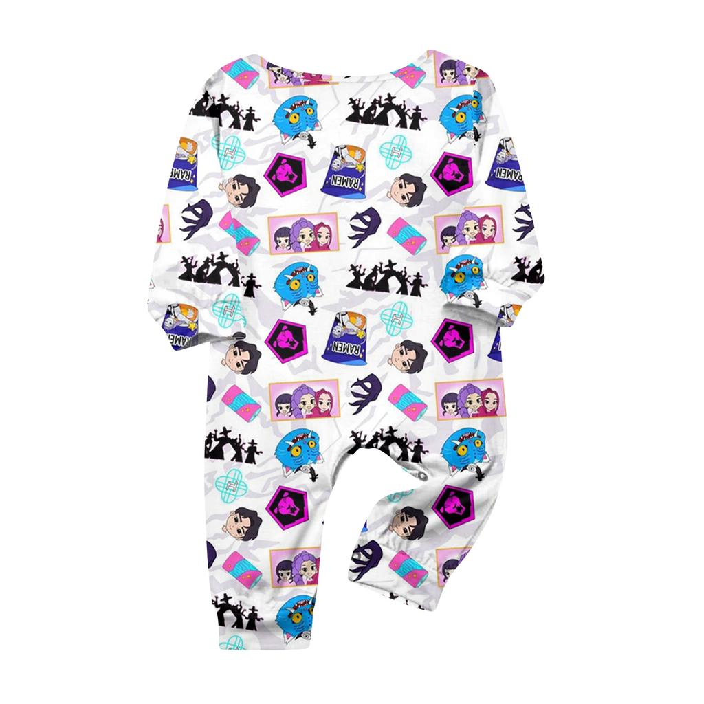 Prints Family Matching Long Sleeve Tops+Pants Set Family Matching Sets