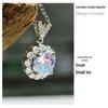 Gessen Jewelry Colorful Fairy Diamond Octagonal Ring, Earrings & Pendant Set for Women