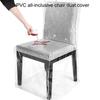 Plastic Dining Chair Covers Waterproof Pvc Seat Chair Protector Short/Medium/Long Seat Dustproof Cover For Home Kitchen Bedroom