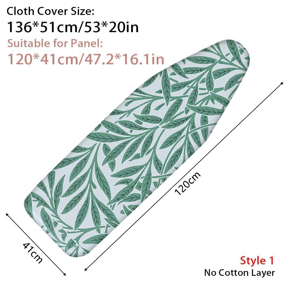 1Pcs With Elastic Edge Ironing Board Cover Stain Resistant Thick Cotton Padding Iron Heat Shield Universal Cloth Cover