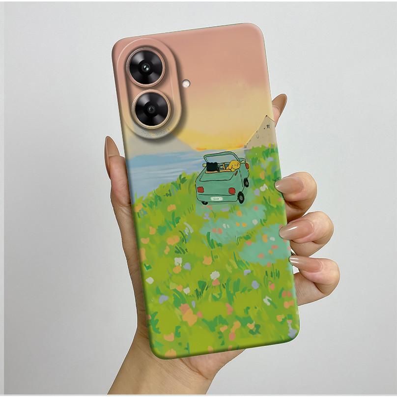 For Realme Note 60 Case Pretty Flower Camera Protector Phone Cover For Realme Note 60 60x Soft Shockproof Case Funda Note60 Etui