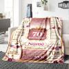 Happy 70Th Birthday In 1956 Throw Blanket Warmthful Decor For Sofa Couch Office Bed Picnics Allseason Use Playful Design Unique Gift For Family And