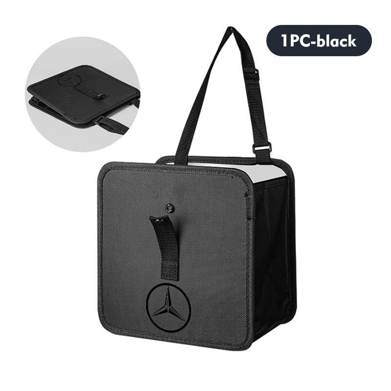 

Foldable Car Trash Can Hanging Leakproof Trash Can Storage Bag Interior Accessories For Benz AMG Exclusive W204 W222 W205 W203