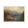 Pastorial Oil Painting, Canvas, Painting, Landscape Posters and Prints, Photographs with Mountain Rivers, Living Room Decor