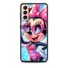Minnie Mouse Case for Samsung Galaxy S23 S10e S10 S21 FE S22 S9 S24 Ultra S20 Plus Soft Black TPU Phone Cover Bumper