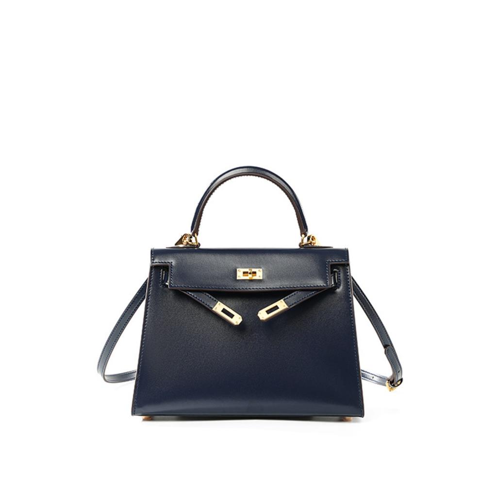 The second generation of BOX pattern mini new high-end leather handbag large-capacity texture crossbody bag for women