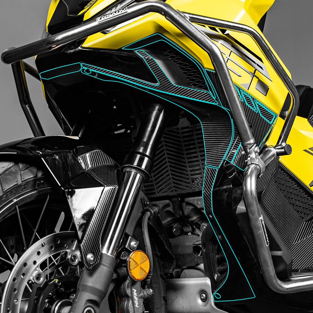 Use For HONDA X ADV 750 2025 Motorcycle Cabon Fiber Stickers Kits Of Bike Accessories Decoration And Protection Refit Decal