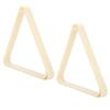 2pcs White Color Snooker Triangle Rack Strong Build Billiard Ball Rack  For Billiard Table